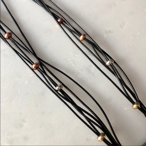 Silver Mix Stitch Necklace - Picture 4 of 4